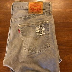 Levi’s cropped shorts